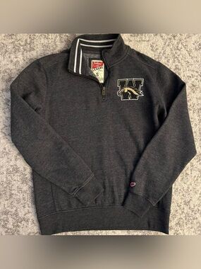 Triblend Sweats League Western Michigan Broncos Quarter Zip Sweater Size Small